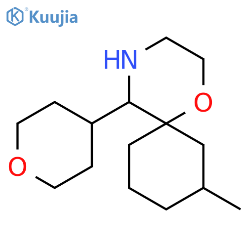 8-methyl-5-(oxan-4-yl)-1-oxa-4-azaspiro5.5undecane structure
