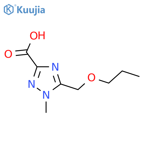 1-methyl-5-(propoxymethyl)-1H-1,2,4-triazole-3-carboxylic acid structure