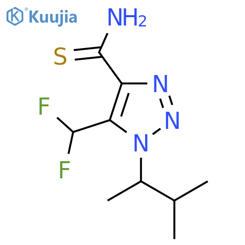 5-(difluoromethyl)-1-(3-methylbutan-2-yl)-1H-1,2,3-triazole-4-carbothioamide structure