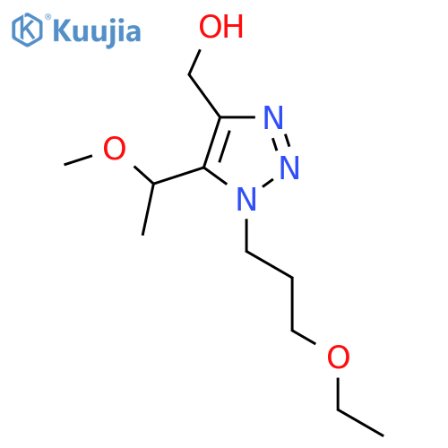 1-(3-ethoxypropyl)-5-(1-methoxyethyl)-1H-1,2,3-triazol-4-ylmethanol structure
