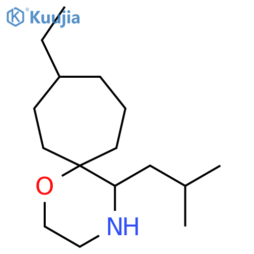 9-ethyl-5-(2-methylpropyl)-1-oxa-4-azaspiro5.6dodecane structure