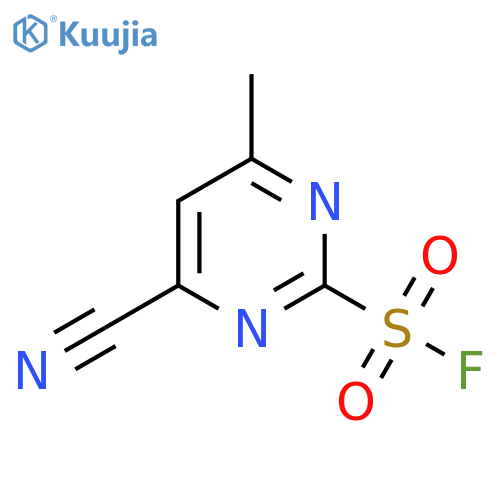 4-cyano-6-methylpyrimidine-2-sulfonyl fluoride structure