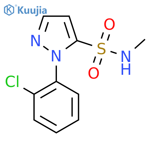 1-(2-chlorophenyl)-N-methyl-1H-pyrazole-5-sulfonamide structure