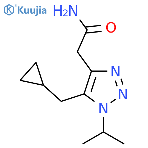 2-5-(cyclopropylmethyl)-1-(propan-2-yl)-1H-1,2,3-triazol-4-ylacetamide structure
