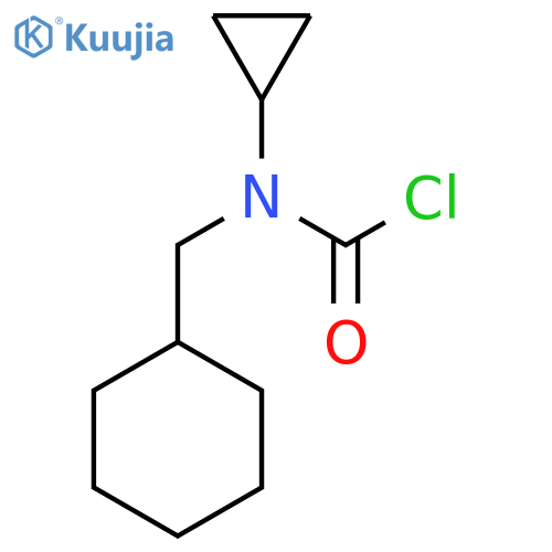 N-(cyclohexylmethyl)-N-cyclopropylcarbamoyl chloride structure