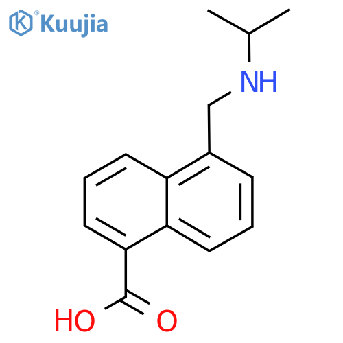 5-{(propan-2-yl)aminomethyl}naphthalene-1-carboxylic acid structure