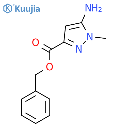 benzyl 5-amino-1-methyl-1H-pyrazole-3-carboxylate structure