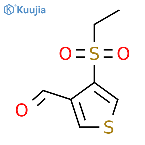 4-(ethanesulfonyl)thiophene-3-carbaldehyde structure