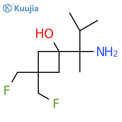 1-(2-amino-3-methylbutan-2-yl)-3,3-bis(fluoromethyl)cyclobutan-1-ol structure