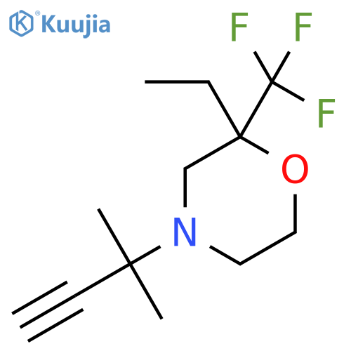 2-Ethyl-4-(2-methylbut-3-yn-2-yl)-2-(trifluoromethyl)morpholine structure