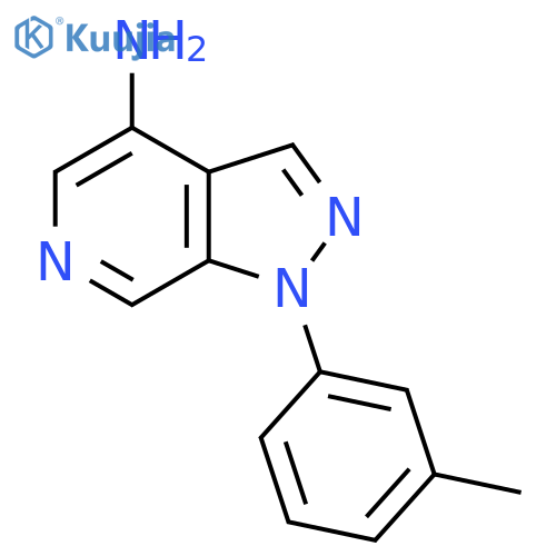 1-(3-methylphenyl)-1H-pyrazolo3,4-cpyridin-4-amine structure