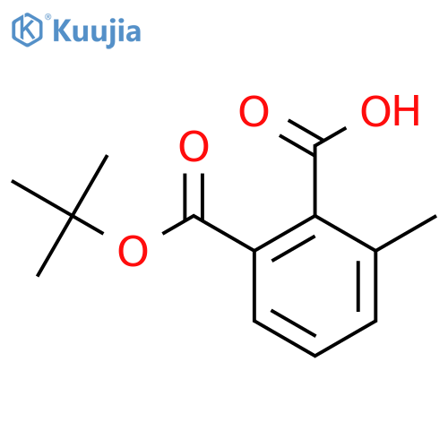 2-(tert-butoxy)carbonyl-6-methylbenzoic acid structure