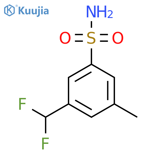 3-(difluoromethyl)-5-methylbenzene-1-sulfonamide structure