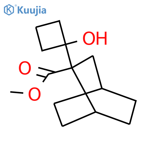 methyl 2-(1-hydroxycyclobutyl)bicyclo2.2.2octane-2-carboxylate structure