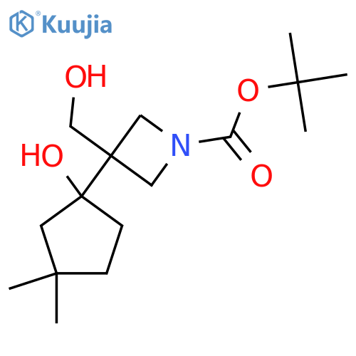 tert-butyl 3-(1-hydroxy-3,3-dimethylcyclopentyl)-3-(hydroxymethyl)azetidine-1-carboxylate structure