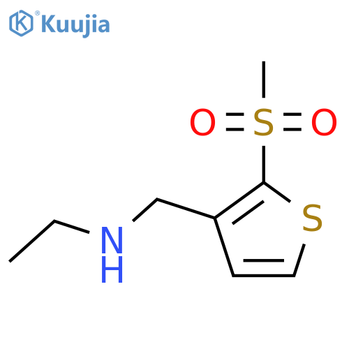 ethyl(2-methanesulfonylthiophen-3-yl)methylamine structure