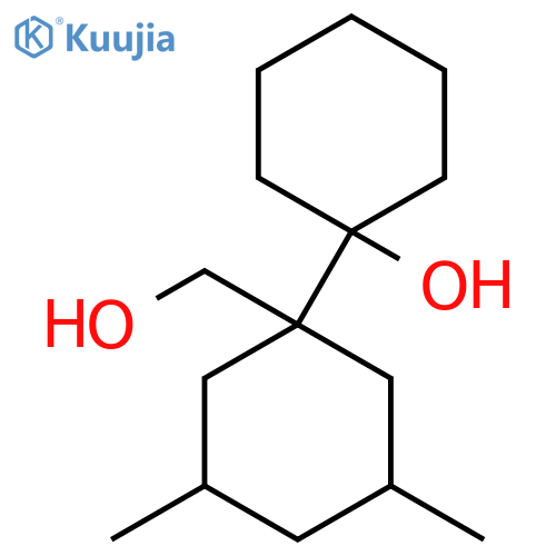 1-1-(hydroxymethyl)-3,5-dimethylcyclohexylcyclohexan-1-ol structure