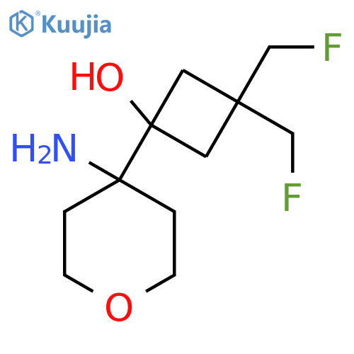 1-(4-aminooxan-4-yl)-3,3-bis(fluoromethyl)cyclobutan-1-ol structure