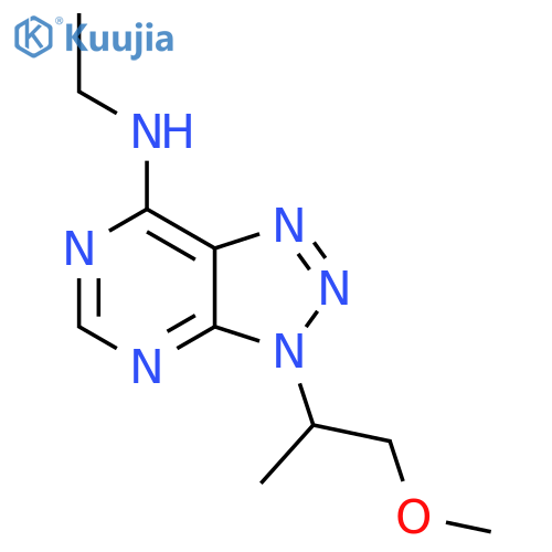 N-ethyl-3-(1-methoxypropan-2-yl)-3H-1,2,3triazolo4,5-dpyrimidin-7-amine structure