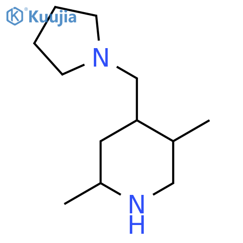 2,5-dimethyl-4-(pyrrolidin-1-ylmethyl)piperidine structure