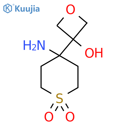 4-amino-4-(3-hydroxyoxetan-3-yl)-1lambda6-thiane-1,1-dione structure