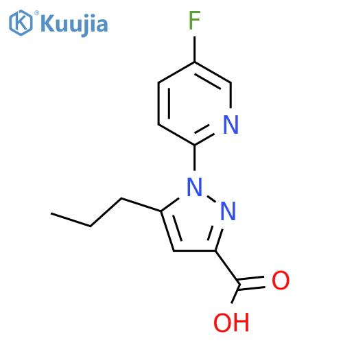 1-(5-fluoropyridin-2-yl)-5-propyl-1H-pyrazole-3-carboxylic acid structure