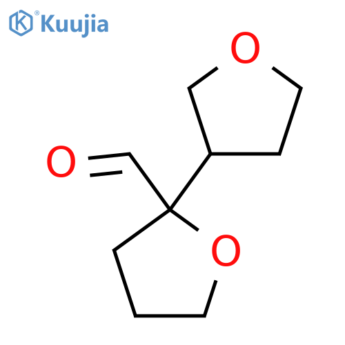 2-(oxolan-3-yl)oxolane-2-carbaldehyde structure