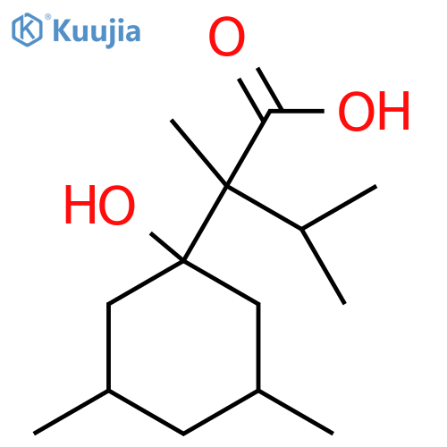 2-(1-Hydroxy-3,5-dimethylcyclohexyl)-2,3-dimethylbutanoic acid structure