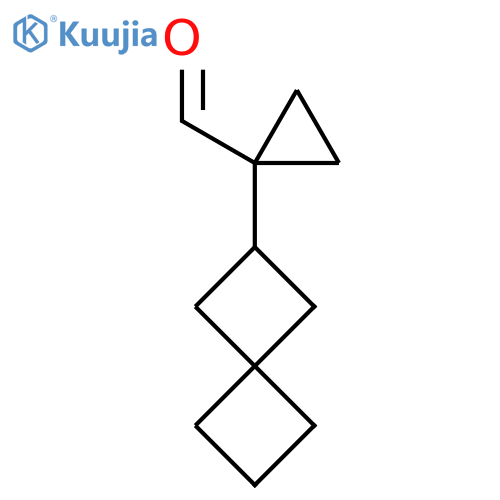 1-{spiro3.3heptan-2-yl}cyclopropane-1-carbaldehyde structure