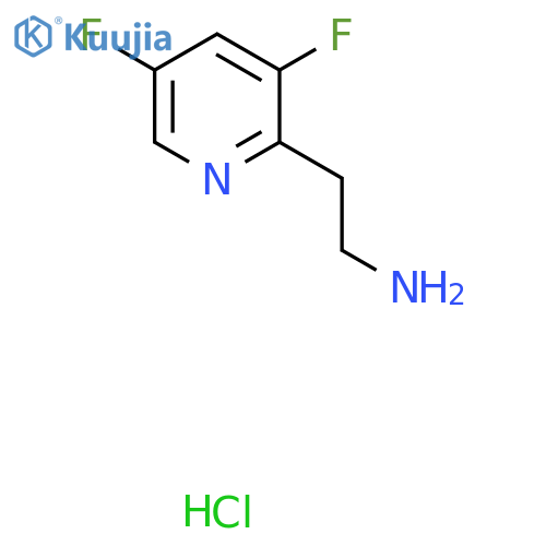 2-(3,5-difluoropyridin-2-yl)ethan-1-amine hydrochloride structure