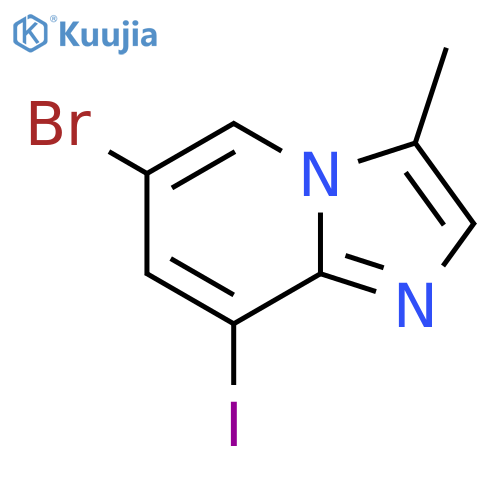 6-bromo-8-iodo-3-methyl-imidazo[1,2-a]pyridine structure
