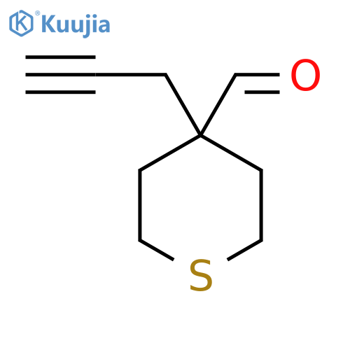 4-(prop-2-yn-1-yl)thiane-4-carbaldehyde structure