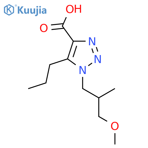 1-(3-methoxy-2-methylpropyl)-5-propyl-1H-1,2,3-triazole-4-carboxylic acid structure