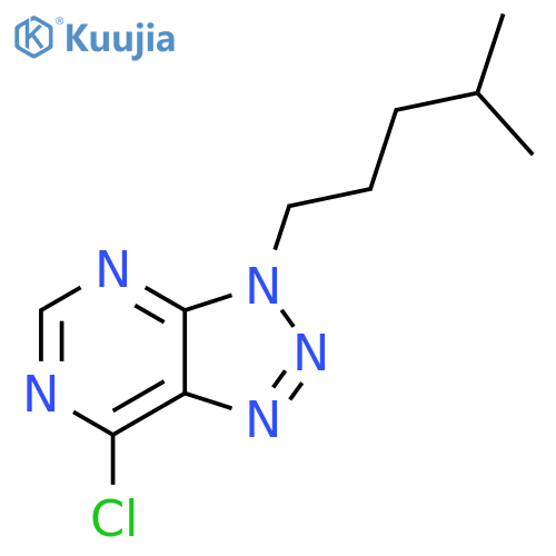 7-chloro-3-(4-methylpentyl)-3H-1,2,3triazolo4,5-dpyrimidine structure