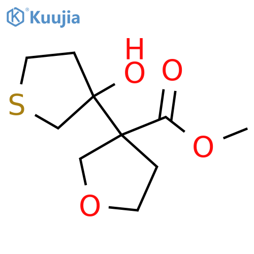 methyl 3-(3-hydroxythiolan-3-yl)oxolane-3-carboxylate structure