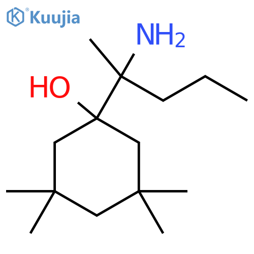 1-(2-aminopentan-2-yl)-3,3,5,5-tetramethylcyclohexan-1-ol structure
