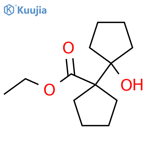 ethyl 1-(1-hydroxycyclopentyl)cyclopentane-1-carboxylate structure