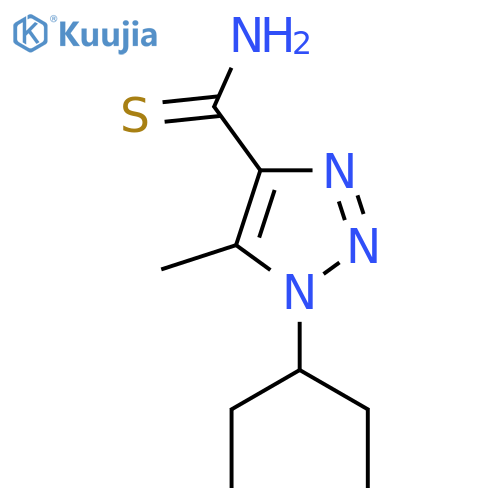 5-methyl-1-(pentan-3-yl)-1H-1,2,3-triazole-4-carbothioamide structure