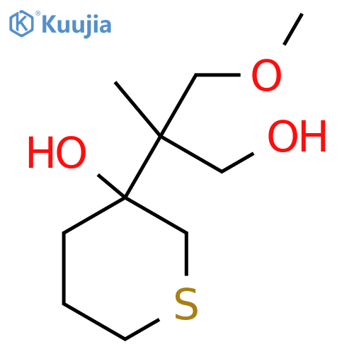 3-(1-hydroxy-3-methoxy-2-methylpropan-2-yl)thian-3-ol structure