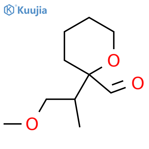 2-(1-methoxypropan-2-yl)oxane-2-carbaldehyde structure