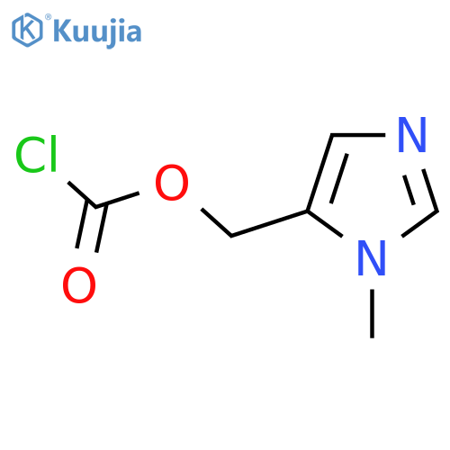 (1-methyl-1H-imidazol-5-yl)methyl chloroformate structure