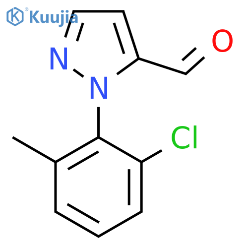 1-(2-chloro-6-methylphenyl)-1H-pyrazole-5-carbaldehyde structure