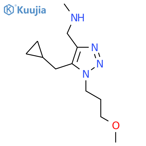 {5-(cyclopropylmethyl)-1-(3-methoxypropyl)-1H-1,2,3-triazol-4-ylmethyl}(methyl)amine structure