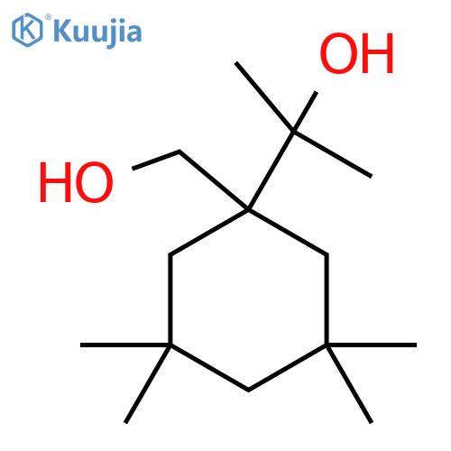 2-1-(hydroxymethyl)-3,3,5,5-tetramethylcyclohexylpropan-2-ol structure