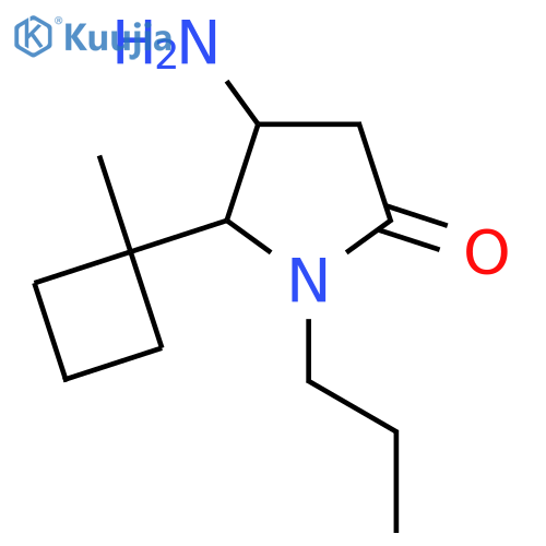 4-Amino-5-(1-methylcyclobutyl)-1-propylpyrrolidin-2-one structure