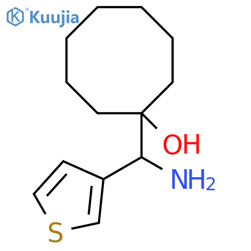 1-amino(thiophen-3-yl)methylcyclooctan-1-ol structure