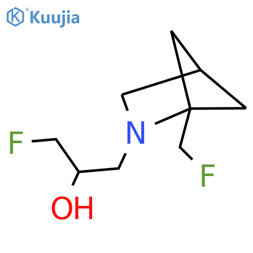 1-fluoro-3-1-(fluoromethyl)-2-azabicyclo2.1.1hexan-2-ylpropan-2-ol structure