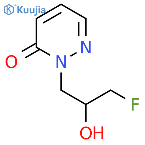 2-(3-fluoro-2-hydroxypropyl)-2,3-dihydropyridazin-3-one structure