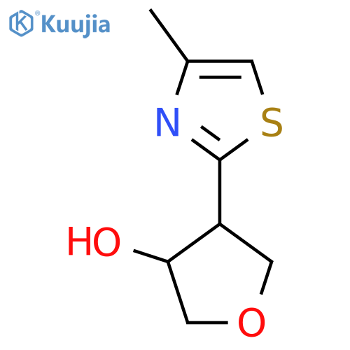 4-(4-methyl-1,3-thiazol-2-yl)oxolan-3-ol structure
