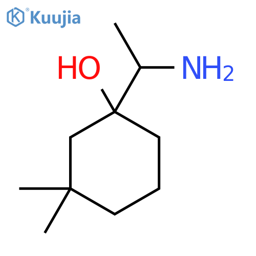 1-(1-Aminoethyl)-3,3-dimethylcyclohexan-1-ol structure